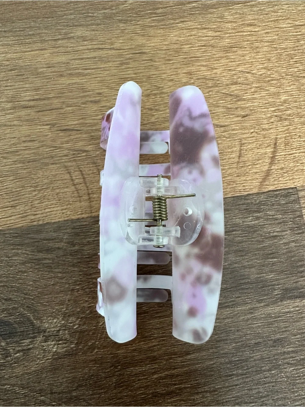 NWOT Pink and Brown Tortie Acrylic Hair Claw Clip